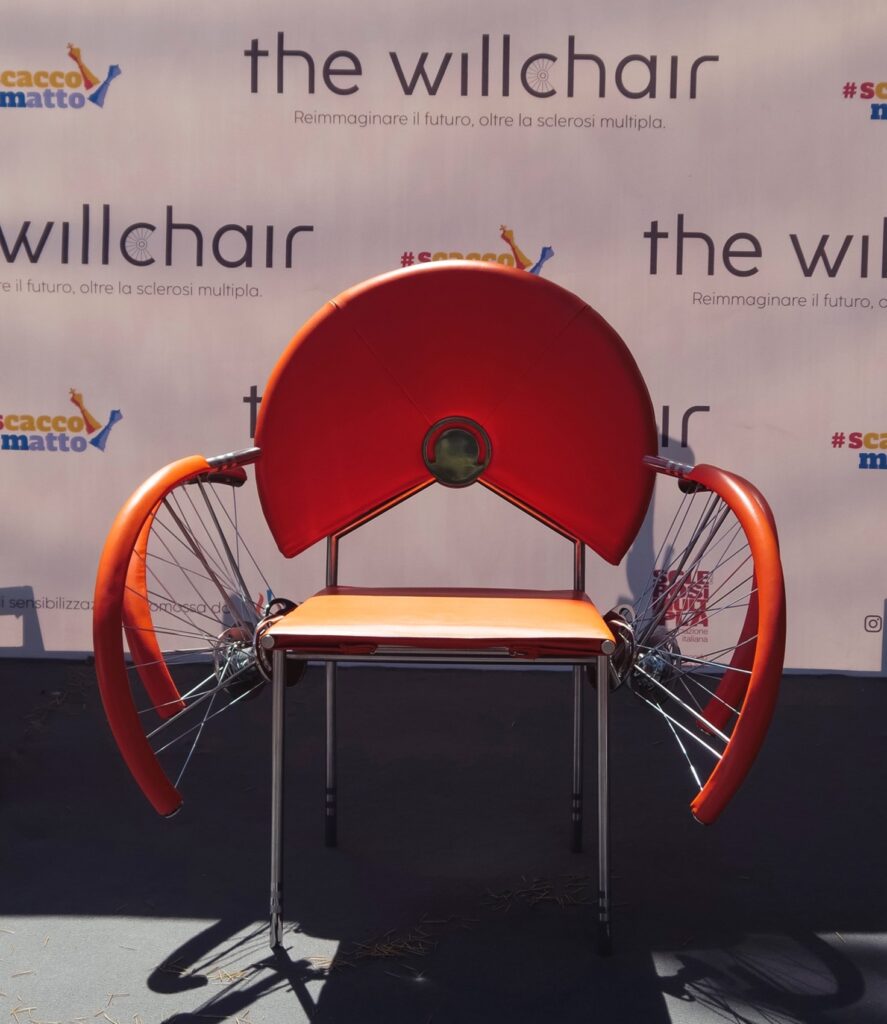 Willchair è una sedia di design realizzata dal designer Derek Castiglioni, con la collaborazione di un gruppo di giovani con SM a partire dal riciclo di una sedia a rotelle (wheelchair)