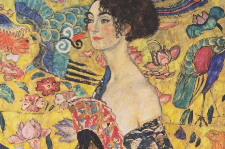 Dame mit Fächer // La Signora con il ventaglio di Gustav Klimt