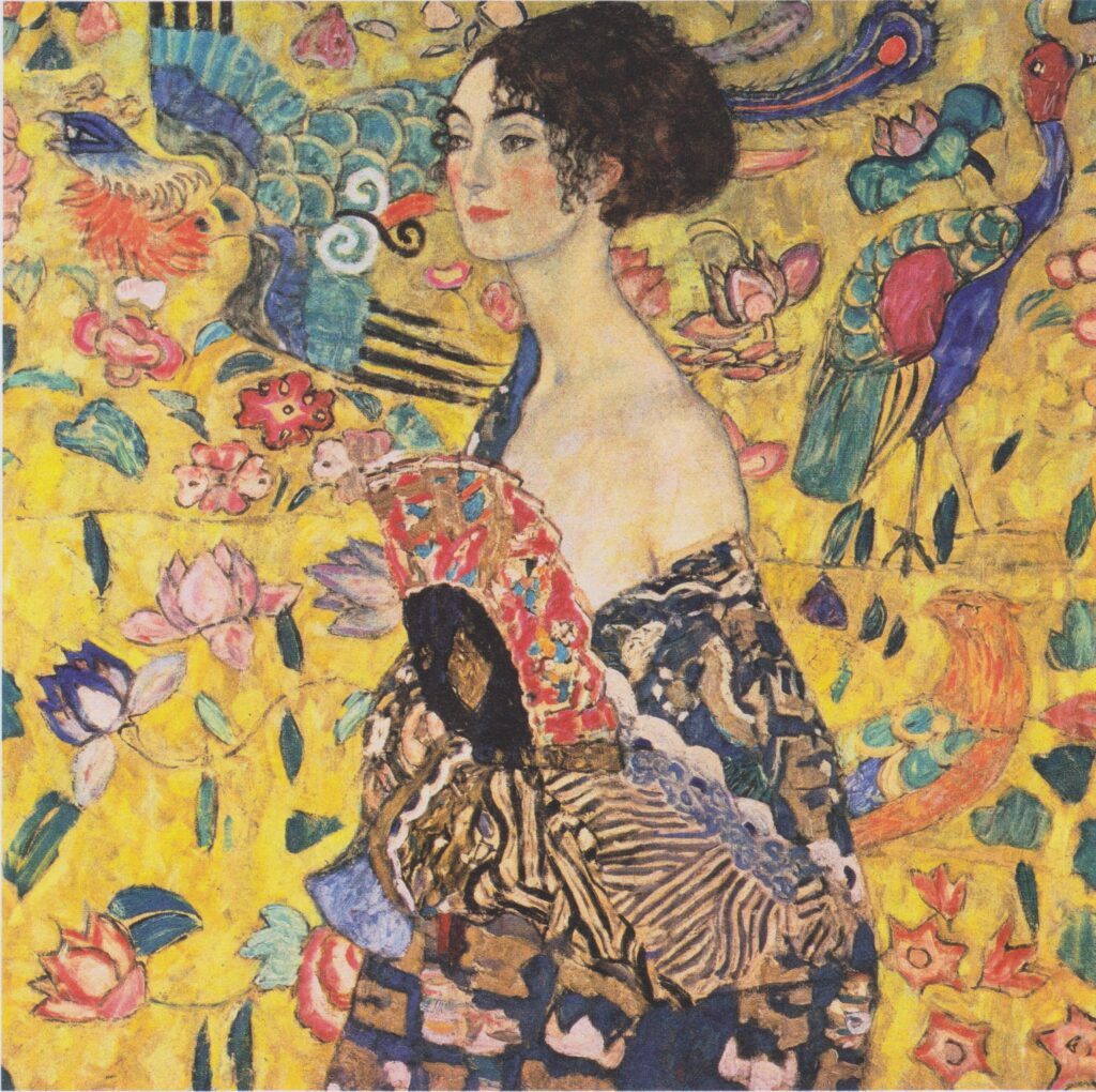 Dame mit Fächer // La Signora con il ventaglio di Gustav Klimt