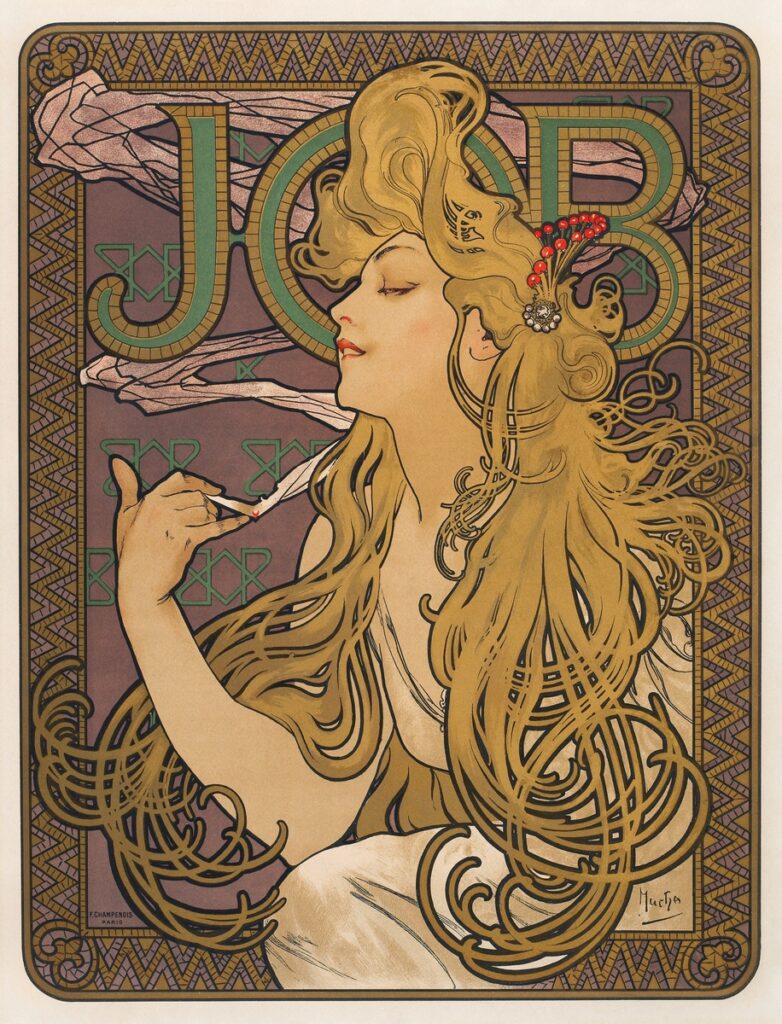 Job (1896) by Alphonse Mucha.