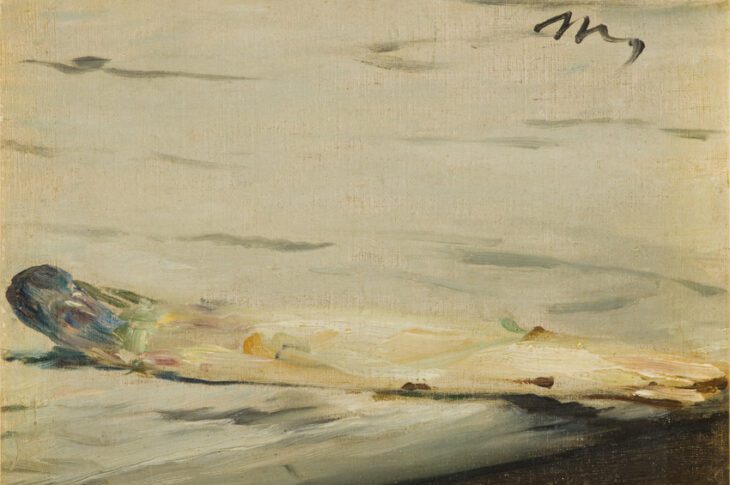 Edouard Manet L'Asperge 1880 Huile sur toile H. 16,9 ; L. 21,9 cm. Don Sam Salz, 1959 © Musée d’Orsay, Dist. RMN-Grand Palais / Patrice Schmidt