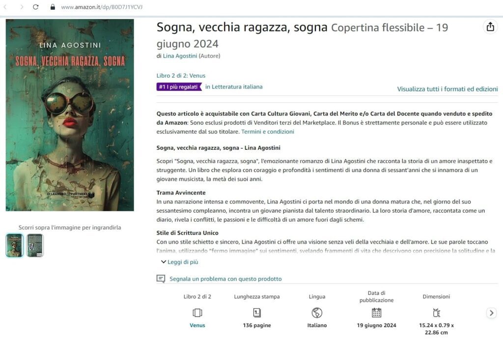 è il #1 tra i più regalati in "Letteratura italiana" su Amazon!!