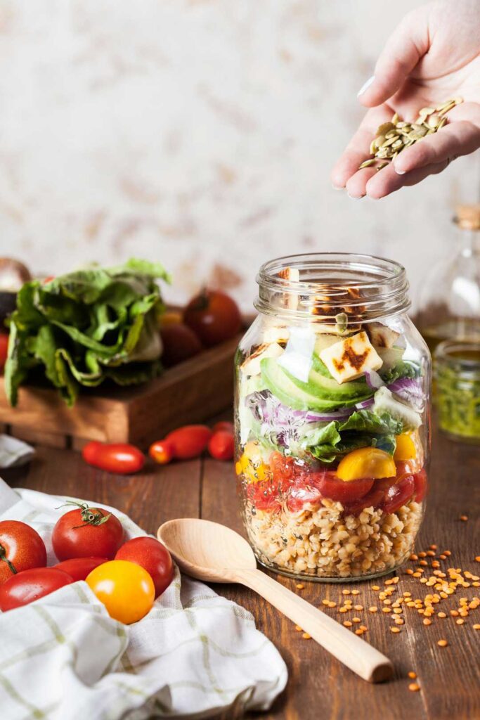 Il pranzo perfetto da portare con sé: Insalata Autunnale in barattolo