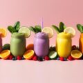 5 ricette di smoothies proteici con i colori dell'arcobaleno