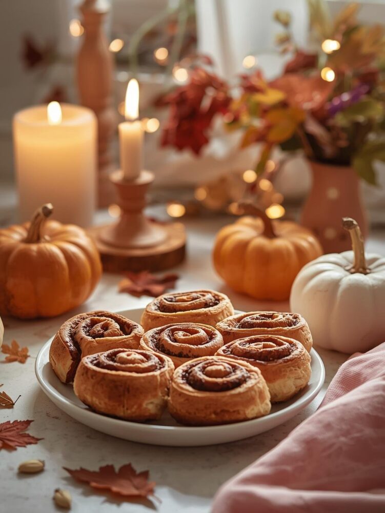 girelle alla zucca vegane, cinnamon rolls alla zucca vegani