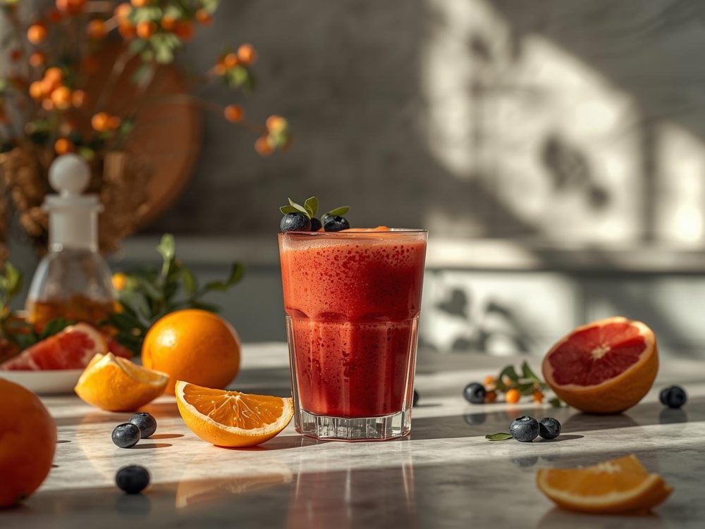 Succo detox agrumi, mirtilli e zenzero: una ricetta iper vitaminica per Veganuary