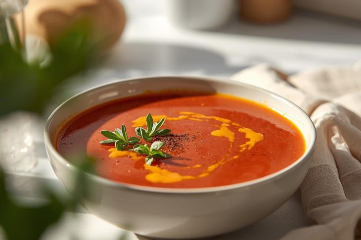 Zuppa di pomodoro cremosa (senza panna): la ricetta leggera e nutriente che scalda l’inverno