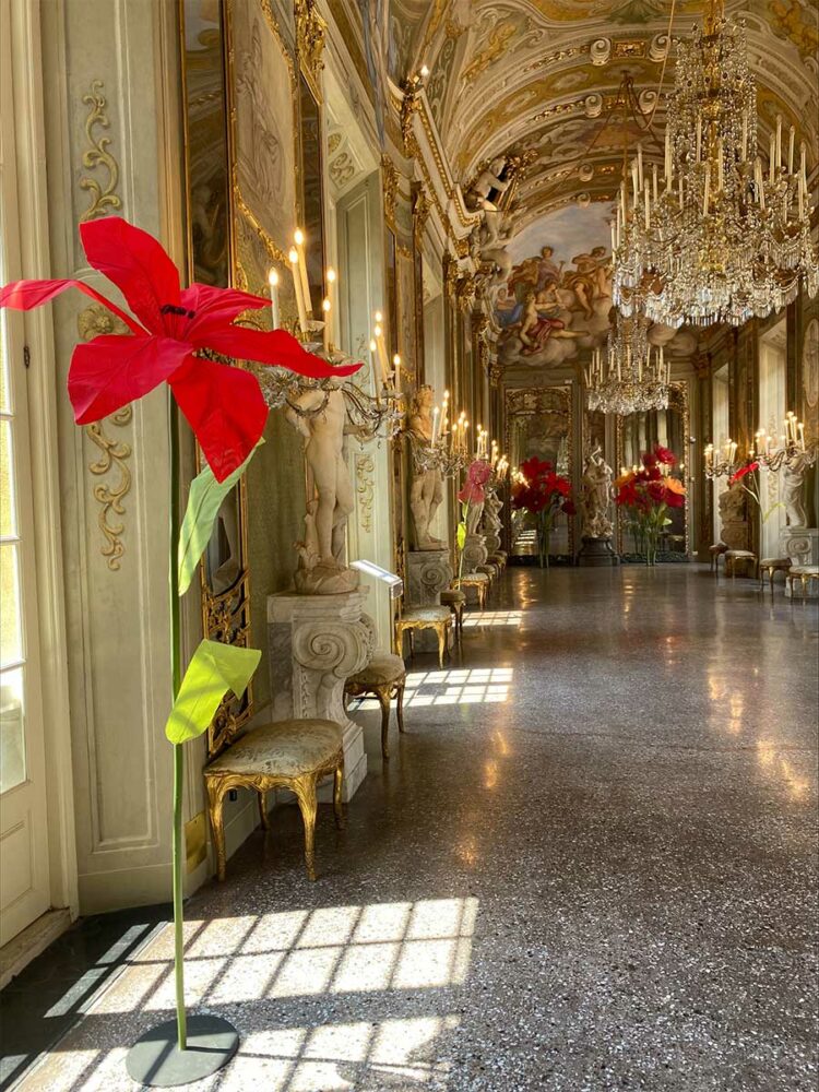 Un fiore gigante in un museo non è mai solo un fiore
